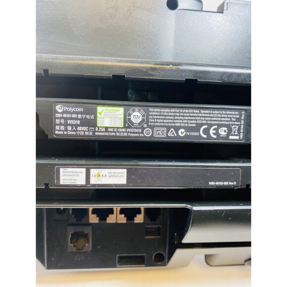 Polycom VVX 310 VoIP IP Phone & Stand AS IS VVX310 - Picture 3 of 10